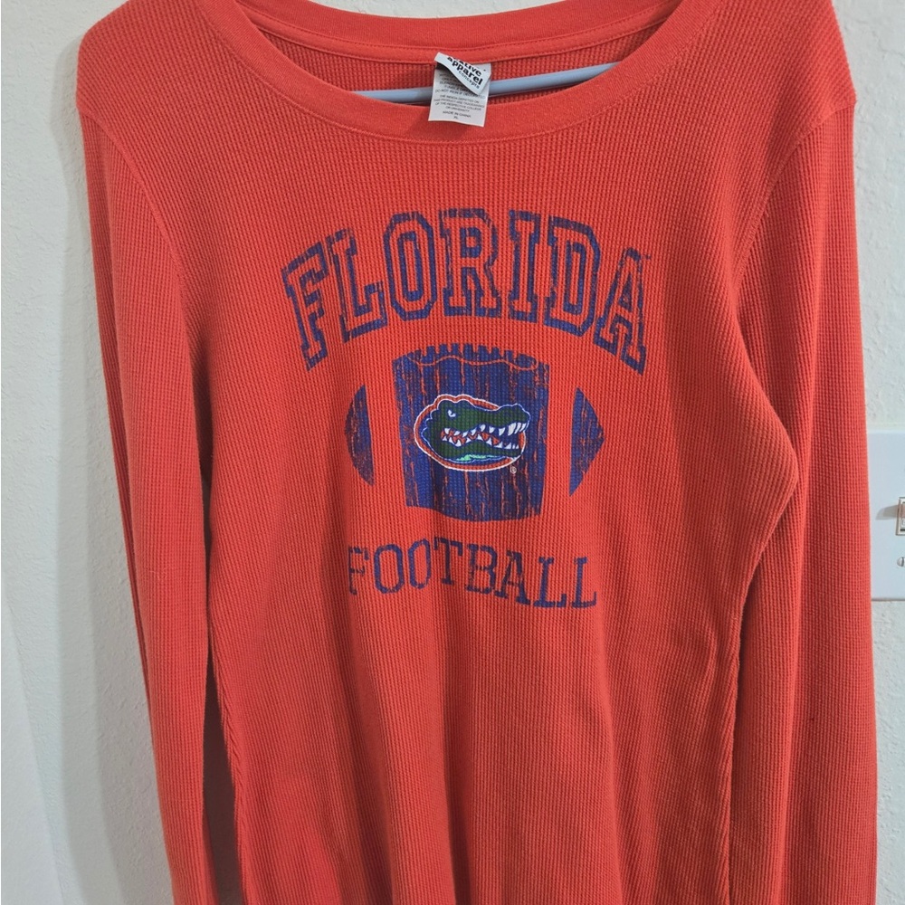 Florida Gators Football Orange  Long Sleeve Tee. EUC. - Picture 2 of 6